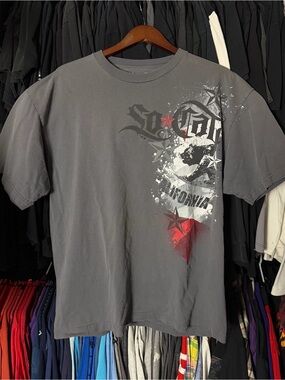 So Cal Tribal Shirt Men’s XL Grey Grunge Y2K Skater Emo Jesse Pinkman 00s Gothic
